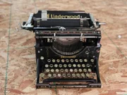 An old Underwood typewriter.