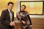 Moderator Marc Sauber und Co-Moderatorin Carolin Nyhuis.
