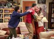 (v.l.n.r.) Leonard Hofstadter (Johnny Galecki); Sheldon Cooper (Jim Parsons); Amy Farrah Fowler (Mayim Bialik)