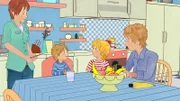 Connis Eltern sind eingeladen. Ein Babysitter könnte kommen.