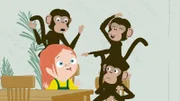 Die Affen sind richtig frech zu den Besuchern. Ein Kurs in gutem Benehmen steht heute für alle an.