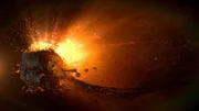 Kosmische Katastrophe: Der Mond wurde beim Einschlag eines gigantischen Himmelskörpers aus der Erde heraus gesprengt.