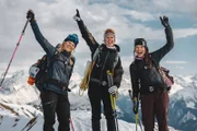 Protagonistinnen (v.li.: Sandra Lahnsteiner, Victoria Rebensburg, Sabine Schipflinger)