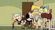L-R: Lincoln, Lisa, Lucy, Luan, Lori, Leni, Lynn