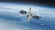 Ein sogenannter Sci-fi Spy Satellit umkreist die Erde.