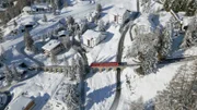 Parsennbahn auf dem Palüda-Viadukt.