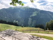 Blick von der Lüggegg-Alm in Jochberg.