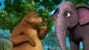 Balu und die Elefantenfrau Gayini haben ein Geheimnis. Sie planen eine Überraschung für Gayinis Ehemann Hathi.