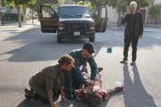 (v.l.n.r.) Veronica Tyler (Victoria Platt); Nick Torres (Wilmer Valderrama); Leroy Jethro Gibbs (Mark Harmon)