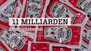 Rohstoffe spielen bei abgepackten Produkten eine wichtige Rolle. Die Firma Heinz verkauft laut eigenen Angaben jährlich elf Milliarden Portionsbeutel Ketchup auf der ganzen Welt.