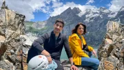 Mona Vetsch und Tobias Müller am Oeschinensee oberhalb von Kandersteg (BE)