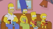 (v.l.n.r.) Homer; Marge; Bart, Lisa