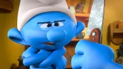 Wenn Muffi nun "Ich mag keine Messer" sagt, fliegen sie durch das Horn zu Gargamel.