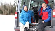 Checkerin Marina gemeinsam mit Bergretter Andi und Suchhündin Juna.