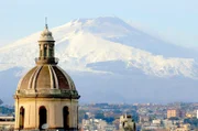 Sicht auf den Ätna auf der italienischen Insel Sizilien