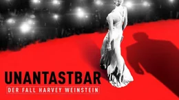 Artwork zu  "Unantastbar - Der Fall Harvey Weinstein".  Die Verwendung des sendungsbezogenen Materials ist nur mit dem Hinweis und Verlinkung auf RTL+ gestattet.