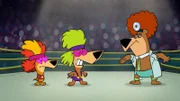 v.li.: Augie Doggie, Doggie Daddy, Yogi Bear