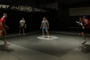 Tim Kennedy trains at Onnit Gym in Austin, Texas to learn how to dodge oncoming bulls.