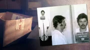 Eine Pappbox, in der Bilder von Toten gefunden wurden.