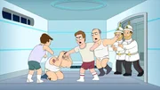 Jackson (l.), Stan (2.v.l.), Hooper (3.v.l.), Dick (3.v.r.)