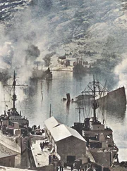 Deutsche Schiffe in Narvik.