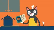 Die Katze hat ein besonders leckeres Rezept: Mäusesuppe!