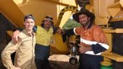 L-R: Tobi Macherey, Andreas Macherey und Matthew Vaughan