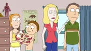 L-R: Summer, Morty Jr., Morty, Beth, Jerry