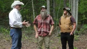 L-R: Marty, Matt and Misty talking about the plans for the Bowers homestead.