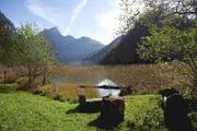 Der herbstliche Leopoldsteinersee.