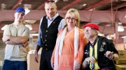 L-R: Mark Meyer, Laurence, his wife Sally and Billy Leroy.