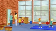 Conni und Simon gehen zum Kinderturnen.