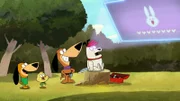 v.li.: Augie Doggie, Yakky Doodle, Doggie Daddy