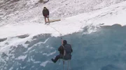 Joe Teti climbs Moulin.