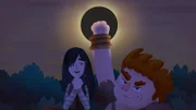 Brock (rechts) hat die Sonne verdunkelt. Kula ist begeistert.