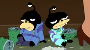 Haben Digby (l.) und Lord Nibbler (r.) etwas mit den vier Tönen zu tun?