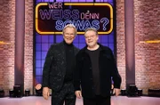 Die Kandidaten dieser Sendung: Der Sänger und Moderator Wolfgang Lippert (l.) und der Komiker, Musiker, Autor und Entertainer Jürgen von der Lippe (r.).