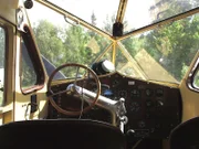 Inside view of the old plane that Stan Zuray helped Mike McCann haul out of the tundra and restore to glory.
