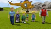 Als Höhepunkt des Tages hatten sich die Jungen Retter schon auf einen Flug mit dem Hubschrauber gefreut. Doch daraus wird nichts, denn der Hubschrauber muss zu einem dringenden Einsatz.