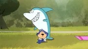 Jabberjaw (oben), Benny the Ball