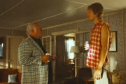 l-r: Red Auerbach (Michael Chiklis), Larry Bird (Sean Patrick Small)