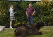 L-R: Mary Louise Bennigan (Katie O'Brien), Gary (Larry Joe Campbell)