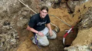 Roland (26) bei der Arbeit