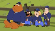 L-R: Tim, Cleveland Brown, Terry Kimple, Holt Richter