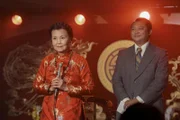 l-r: Crapulent Major's Mother (Kieu Chinh), The Major (Phan Gia Nhat Linh)