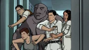 (v.l.n.r.) Cyril Figgis; Cheryl Tunt; Pam Poovey; Sterling Archer; Lana Kane