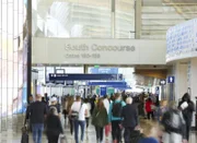 Travelers move through the busy South Concourse at Los Angeles International Airport. (National Geographic/Lucky 8 TV)