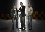 Richard Hammond (l), Jeremy Clarkson (m), James May (r)