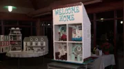 The reverse side of the doll house cake.