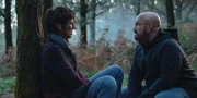 Maite (M&oacute;nica L&oacute;pez, l.); Tom&aacute;s (Javier C&aacute;mara, r.)